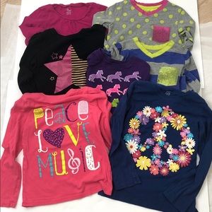 Bundle Girls Lot of Fall Long Sleeve T's
